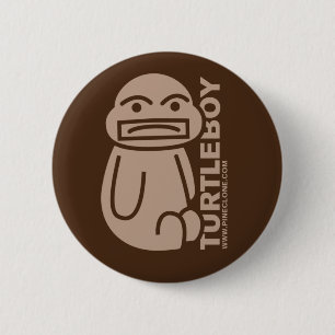 Badge Rond 5 Cm Bouton de GARÇON de TORTUE