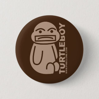 Badge Rond 5 Cm Bouton de GARÇON de TORTUE