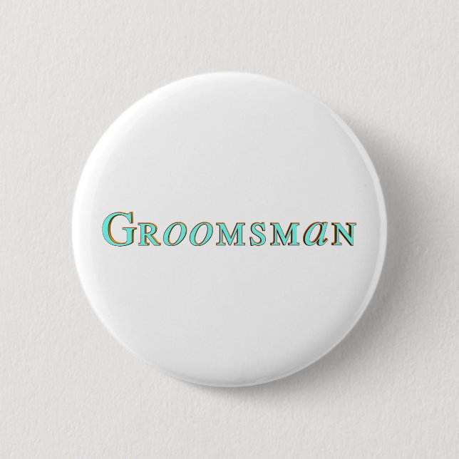 Badge Rond 5 Cm Bouton de garçons d'honneur (Devant)