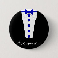 Bouton de garçons d'honneur (bleu)