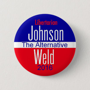 Badge Rond 5 Cm Bouton de Gary JOHNSON 2016