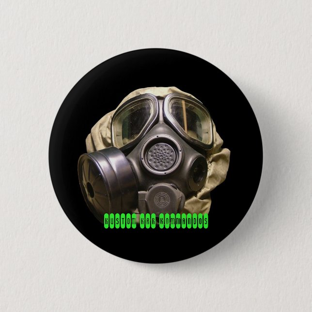 Badge Rond 5 Cm bouton de gasmask (Devant)