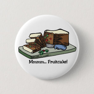 Badge Rond 5 Cm Bouton de gâteau de fruits secs