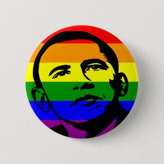 Badge Rond 5 Cm Bouton de gay pride d'Obama