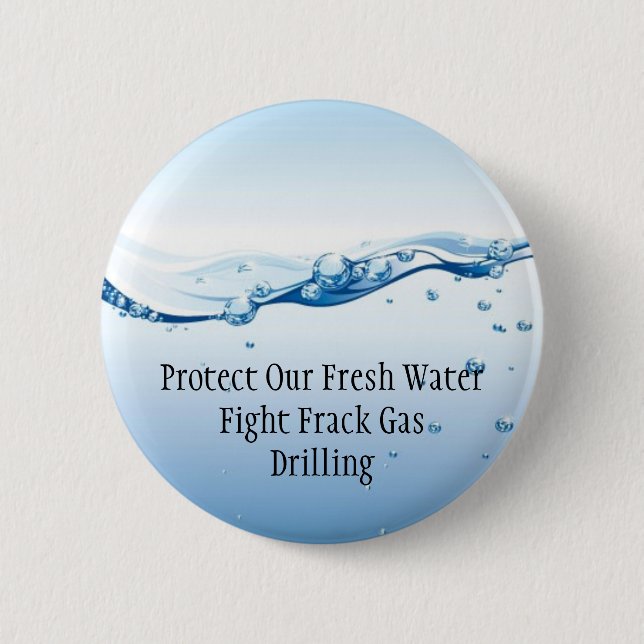 Badge Rond 5 Cm Bouton de gaz de Frack de combat - eau doux (Devant)