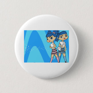 Badge Rond 5 Cm Bouton de Gémeaux