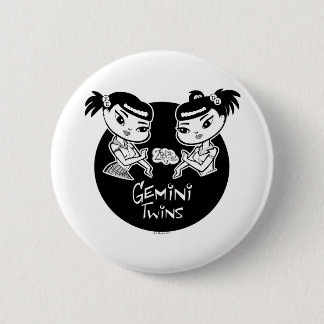 Badge Rond 5 Cm Bouton de Gémeaux