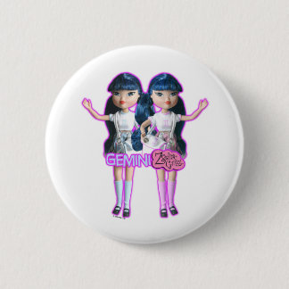 Badge Rond 5 Cm Bouton de Gémeaux