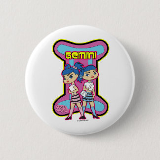 Badge Rond 5 Cm Bouton de Gémeaux