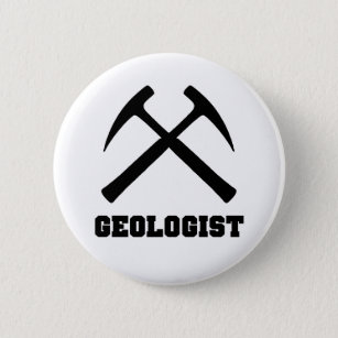 Badge Rond 5 Cm Bouton de géologue