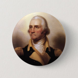 Badge Rond 5 Cm Bouton de George Washington