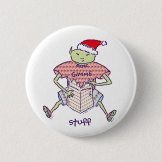 Badge Rond 5 Cm Bouton de Ghoulie Père Noël de substance de Gimme