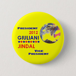 Badge Rond 5 Cm Bouton de GIULIANI JINDAL 2012