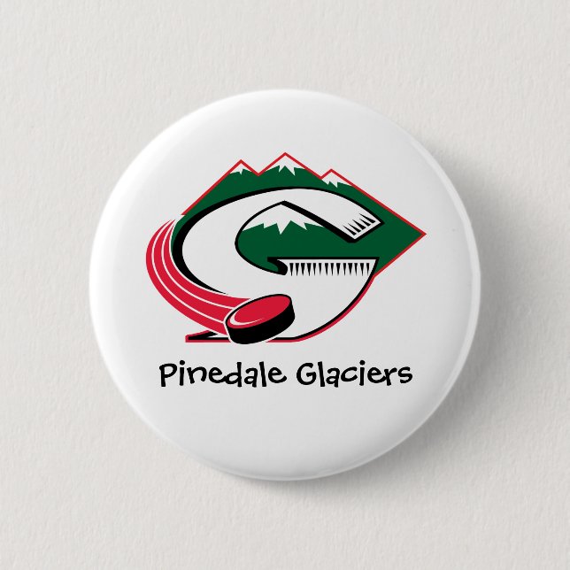 Badge Rond 5 Cm Bouton de glaciers de Pinedale (Devant)