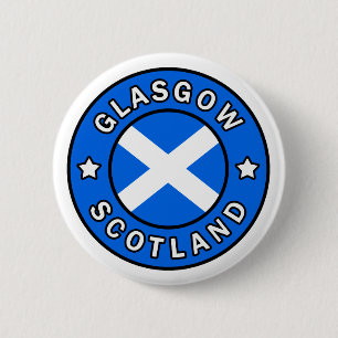Badge Rond 5 Cm Bouton de Glasgow Ecosse