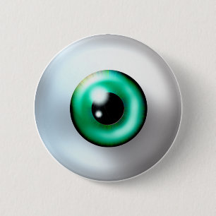 Badge Rond 5 Cm Bouton de globe oculaire
