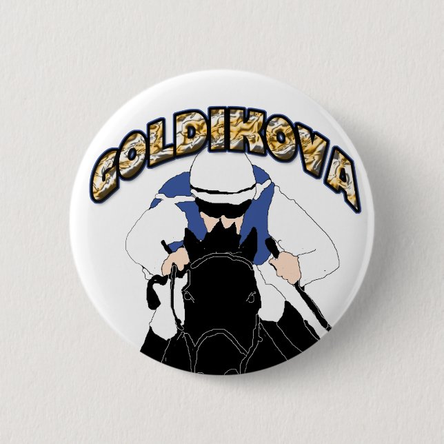Badge Rond 5 Cm Bouton de GOLDIKOVA (Devant)