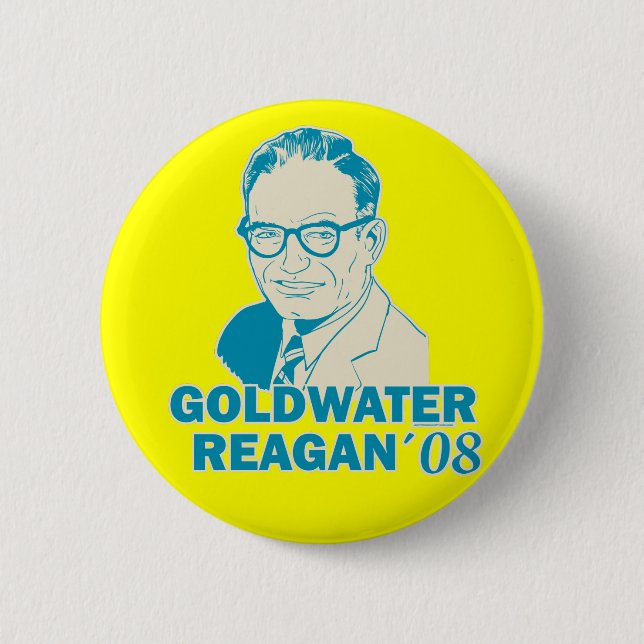 Badge Rond 5 Cm Bouton de Goldwater Reagan 08 (Devant)