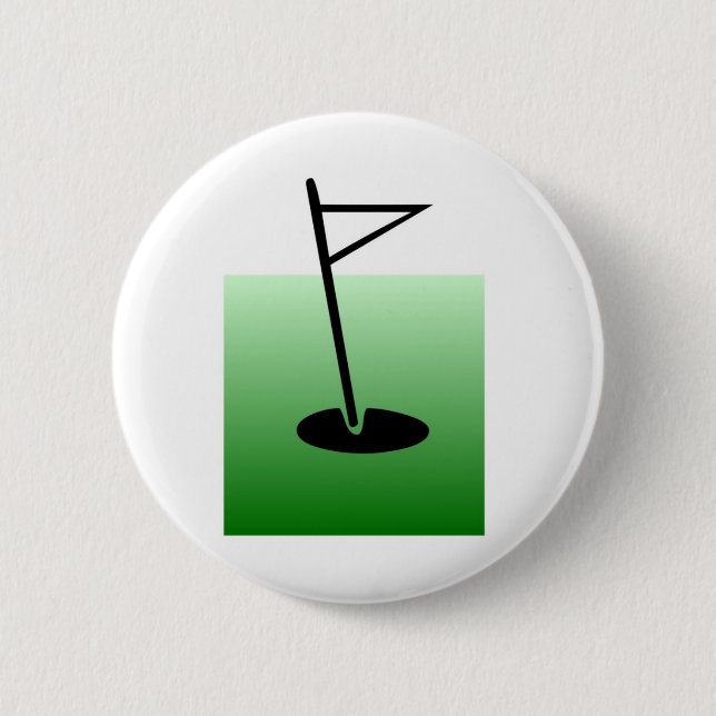 Badge Rond 5 Cm Bouton de golf (Devant)