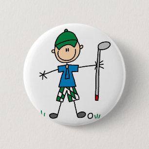 Badge Rond 5 Cm Bouton de golf de sport