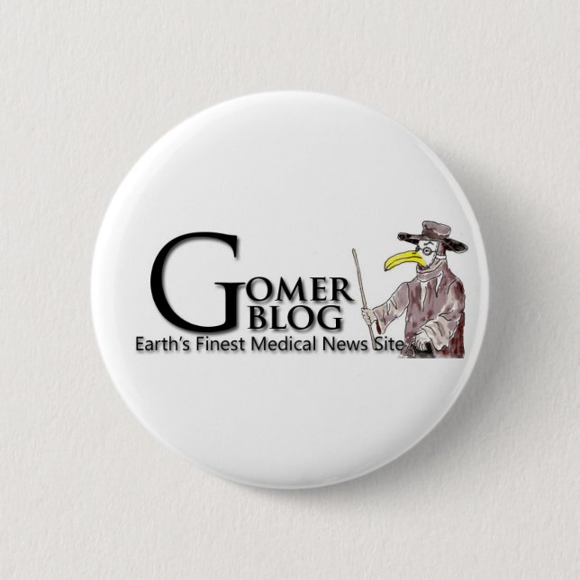 Badge Rond 5 Cm Bouton de Gomerblog (Devant)