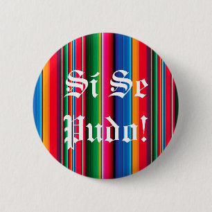 Badge Rond 5 Cm Bouton de goupille de zarape de sarape de pudo de