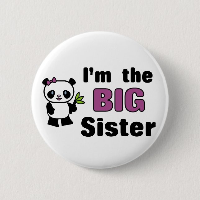 Badge Rond 5 Cm Bouton de grande soeur (Devant)