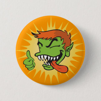 Badge Rond 5 Cm Bouton de Gremmie - orange