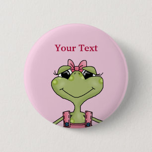 Badge Rond 5 Cm Bouton de grenouille
