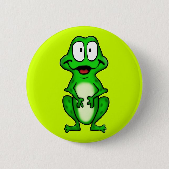 Badge Rond 5 Cm Bouton de grenouille (Devant)
