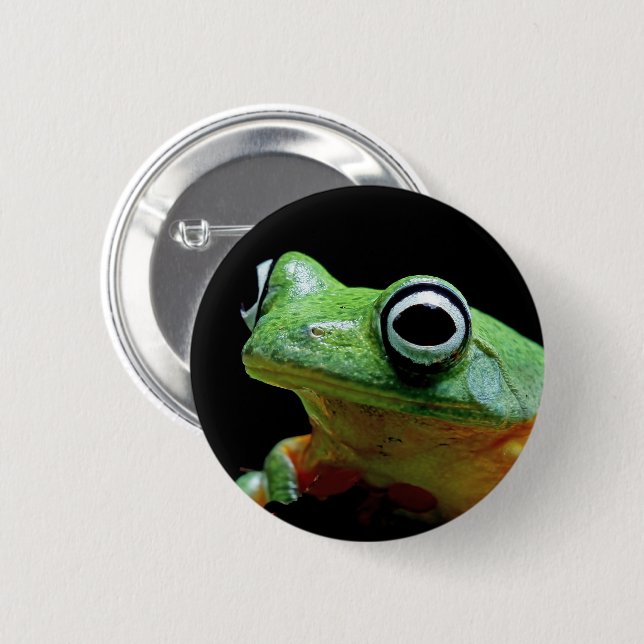 Badge Rond 5 Cm Bouton de grenouille (Devant & derrière)