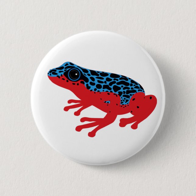 Badge Rond 5 Cm Bouton de grenouille à poison (Devant)