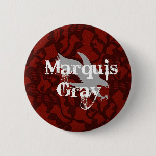 Badge Rond 5 Cm Bouton de gris de marquis
