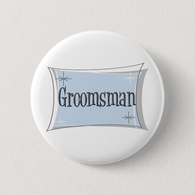 Badge Rond 5 Cm Bouton de Groomsman (Devant)