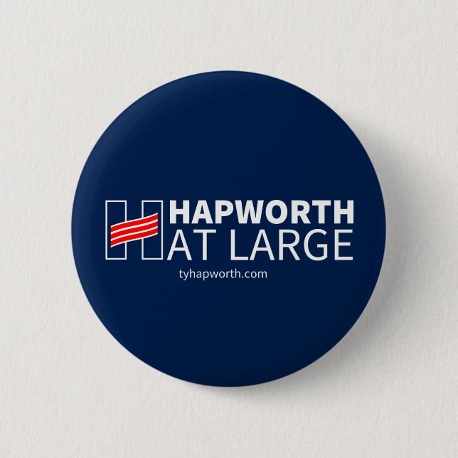 Badge Rond 5 Cm Bouton de Hapworth (Devant)