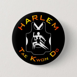 Badge Rond 5 Cm Bouton de Harlem le Taekwondo