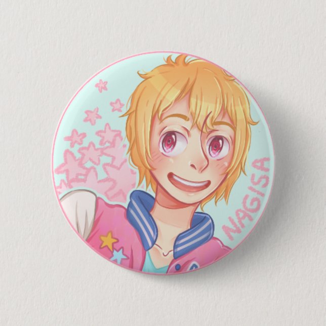 Badge Rond 5 Cm Bouton de Hazuki Nagisa (Devant)