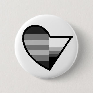 Badge Rond 5 Cm Bouton de Heteroromantic Demisexual