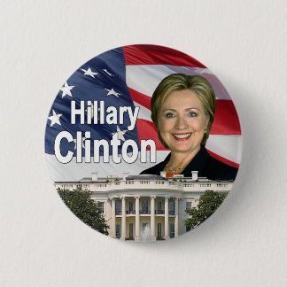Badge Rond 5 Cm Bouton de Hillary Clinton