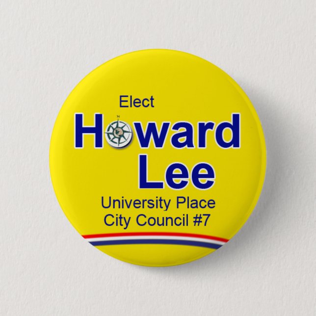 Badge Rond 5 Cm Bouton de Howard Lee (Devant)