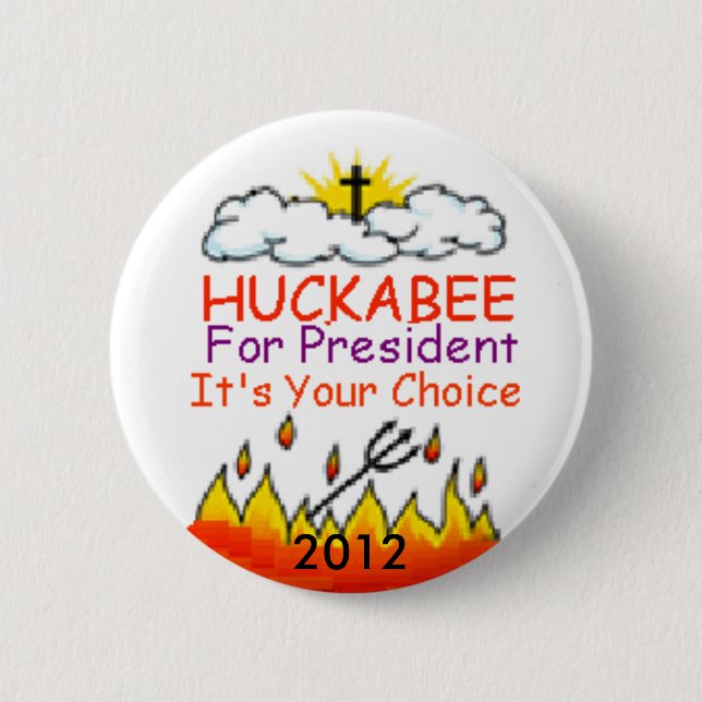 Badge Rond 5 Cm Bouton de HUCKABEE 2012 (Devant)