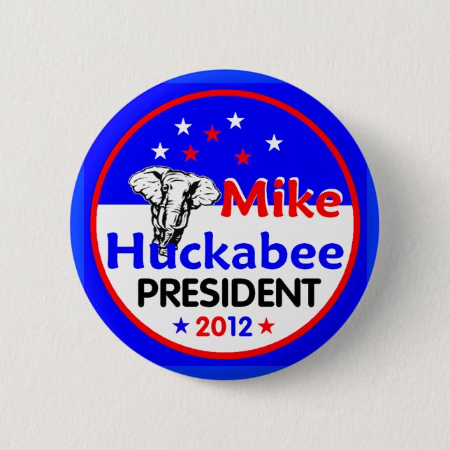 Badge Rond 5 Cm Bouton de HUCKABEE 2012 (Devant)