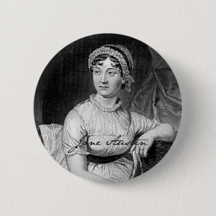 Badge Rond 5 Cm Bouton de Jane Austen