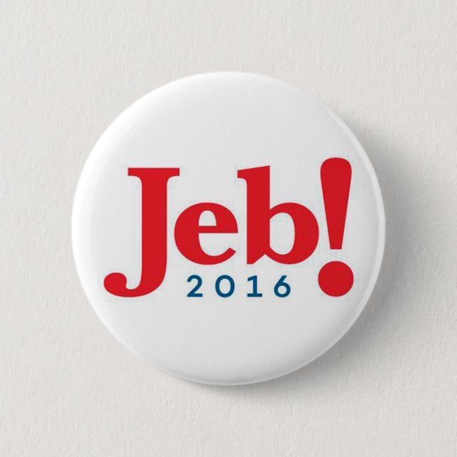 Badge Rond 5 Cm Bouton de Jeb Bush 2016 (Devant)