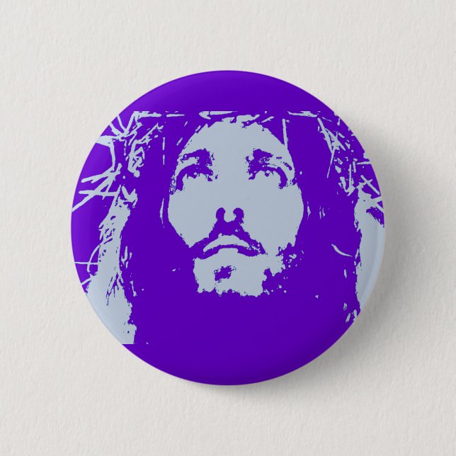Badge Rond 5 Cm Bouton de Jésus (Devant)