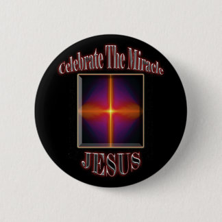 Badge Rond 5 Cm Bouton de Jésus de Noël
