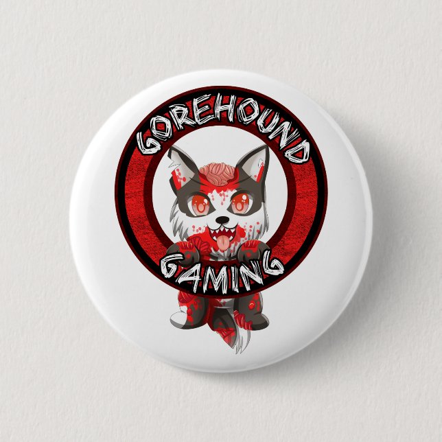 Badge Rond 5 Cm Bouton de jeu de Gorehound (Devant)