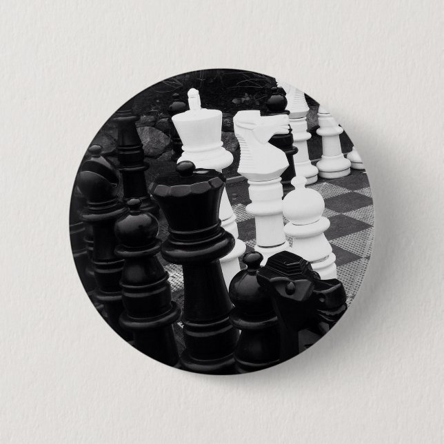 Badge Rond 5 Cm Bouton de jeu d'échecs (Devant)