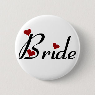 Badge Rond 5 Cm Bouton de jeune mariée