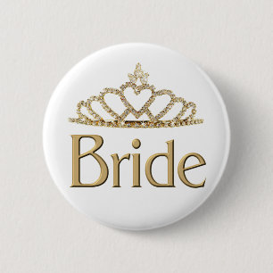 Badge Rond 5 Cm Bouton de jeune mariée